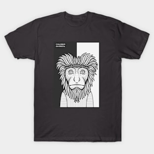 Black and White Colobus Guereza Monkey T-Shirt